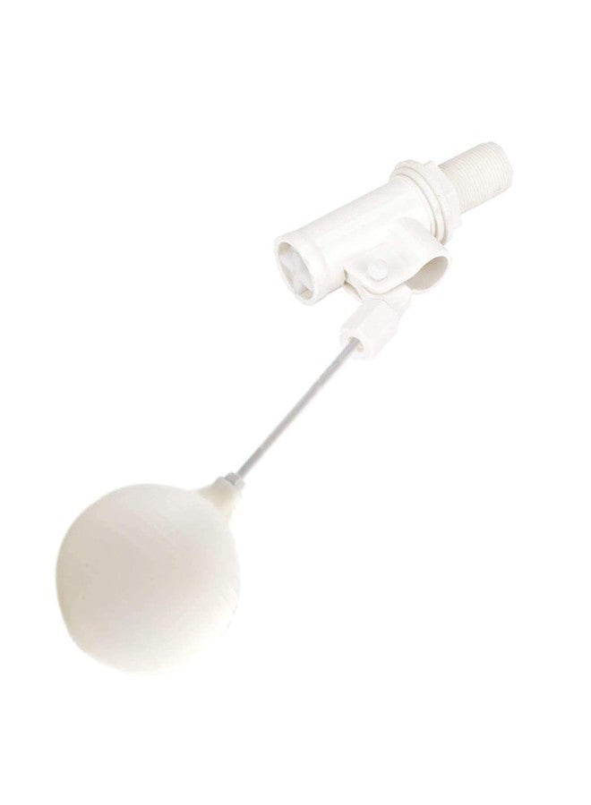 Ennius PVC Ball Cock Set with Aluminum Rod and Ball, Durable Water Float Ballcock Valve for Flush Tank, Toilet Accessory for Home (White Colour). - Image 3